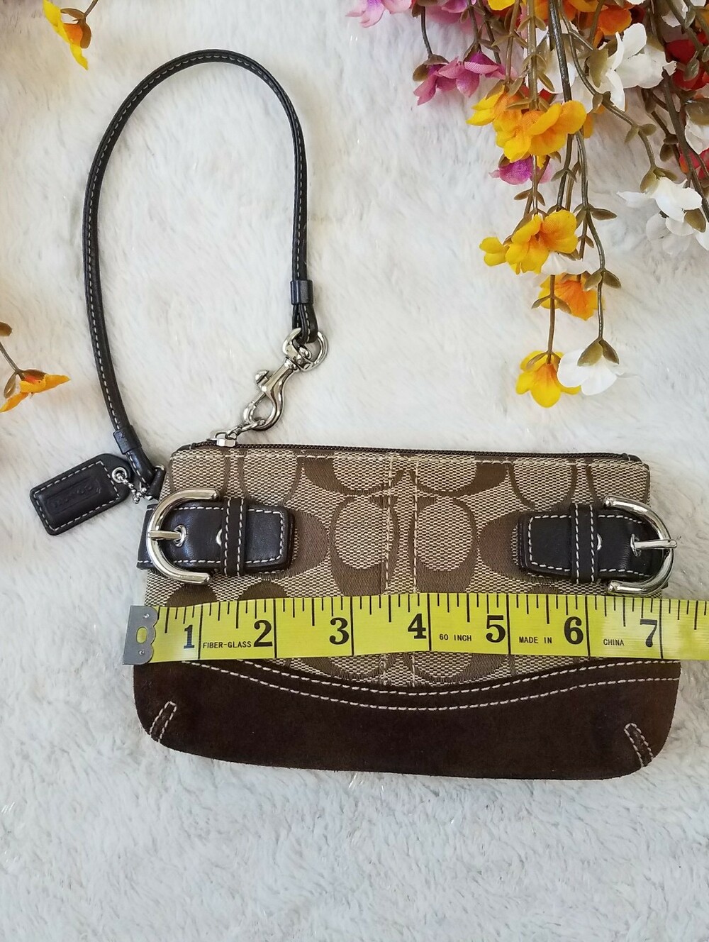 希少★COACH OneShoulder Signature Round Y2K Coach Y2k Signature Wristlet - Gem